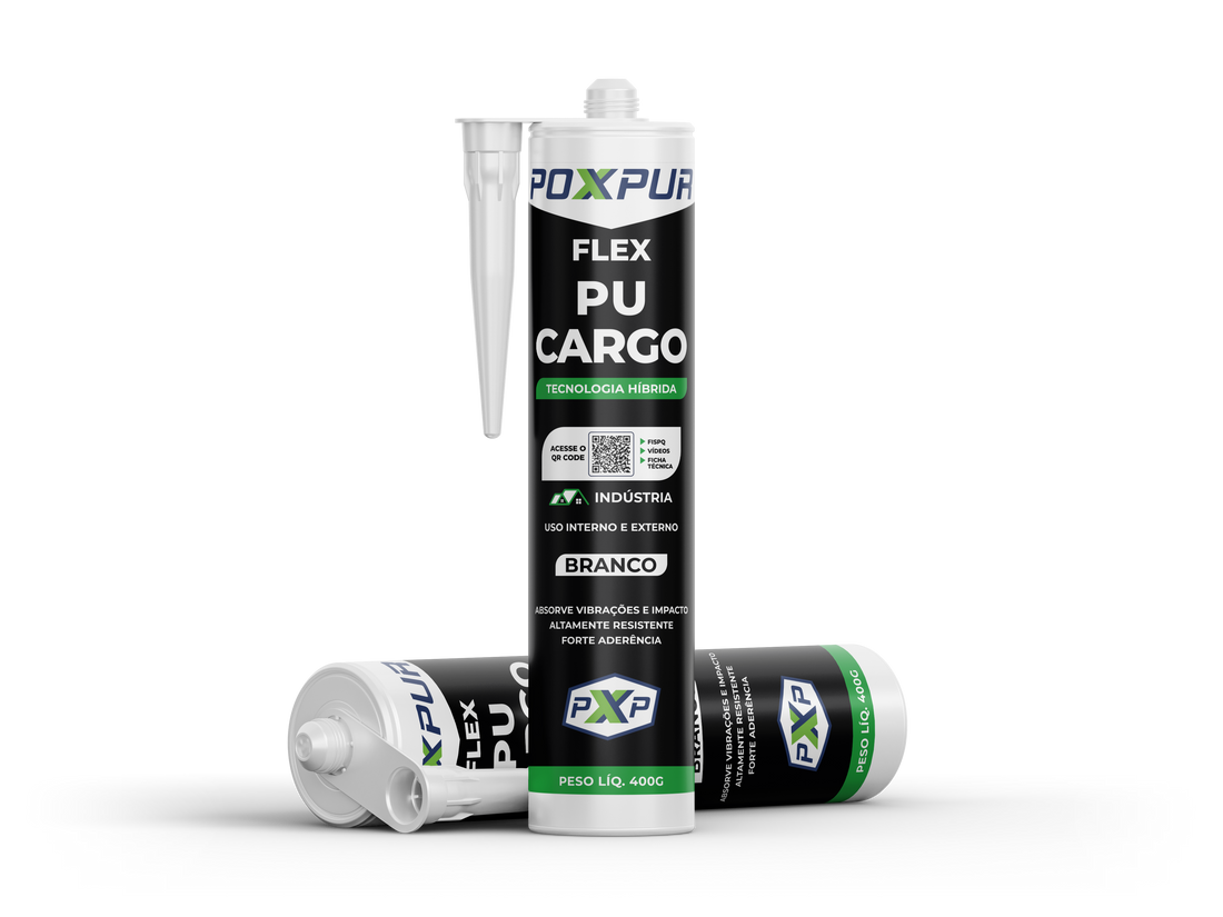 Adesivo Selante PU Poxpur Cargo Industrial Funilaria Metal Plástico - 400g