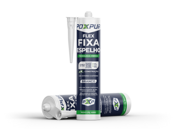 Adesivo Selante PU Poxpur Fixa Espelho Drywall Gesso PVC Metal Alvenaria - 400g