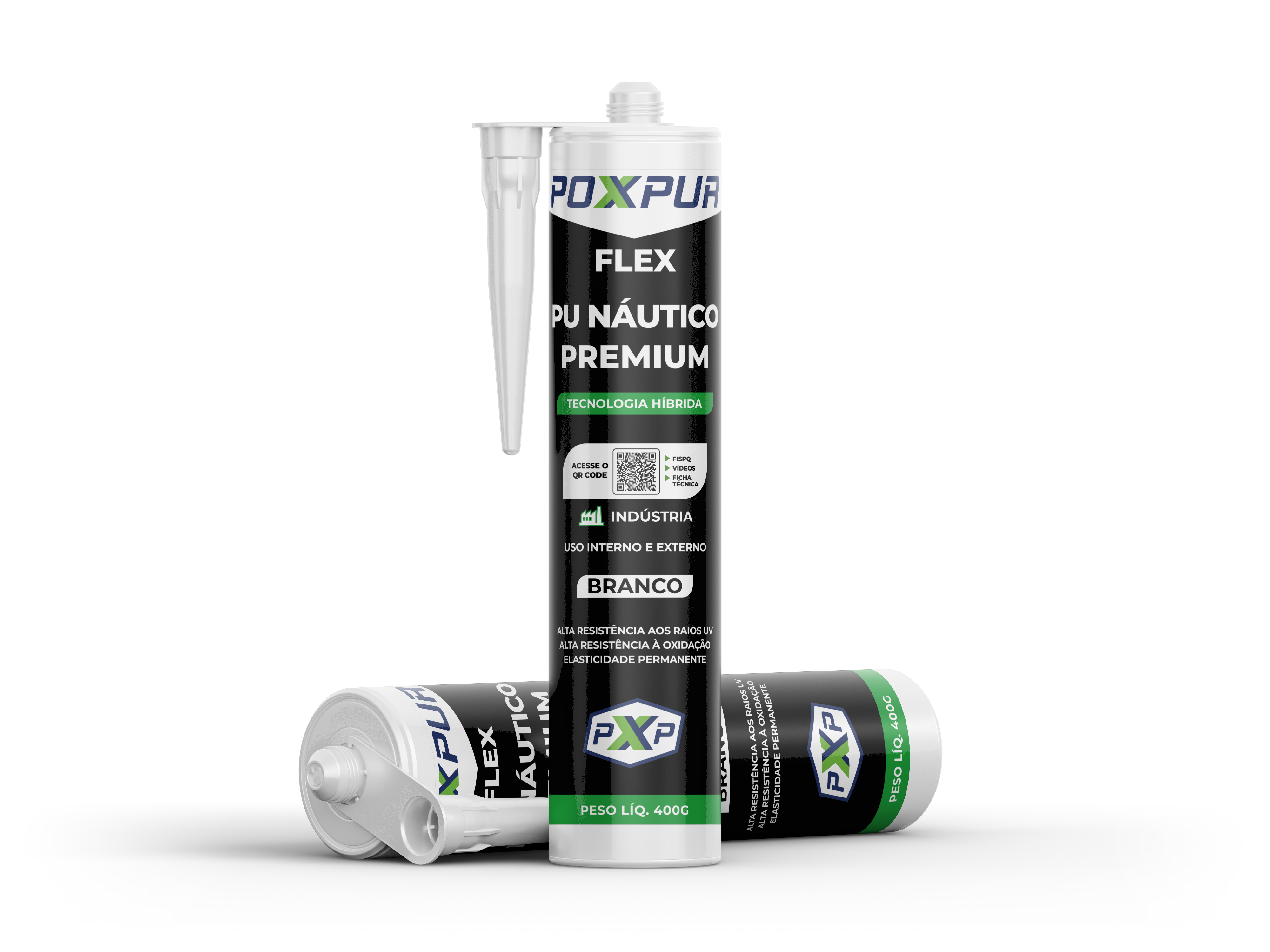 Adesivo Selante PU Poxpur Náutico Galvalume Metal Vidro - 400g