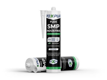 Adesivo Selante Poxpur Flex SMP Indústria Metais Concreto Vidros Madeira Plástico - 400g