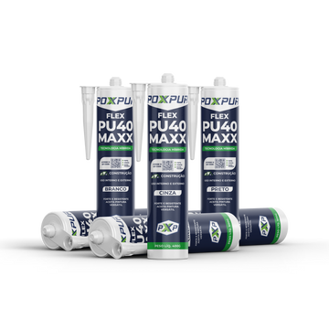 Adesivo Selante PU40 Poxpur Maxx Construção Esquadrias Janelas Cubas Pias - 400g