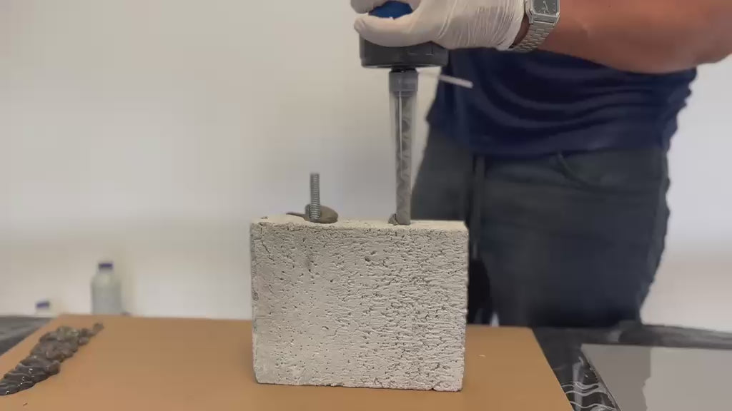 Adesivo Estrutural Chumbador Químico Poxpur V-PLUS 300 Construção Barra Roscada Vergalhões 400g/300ml