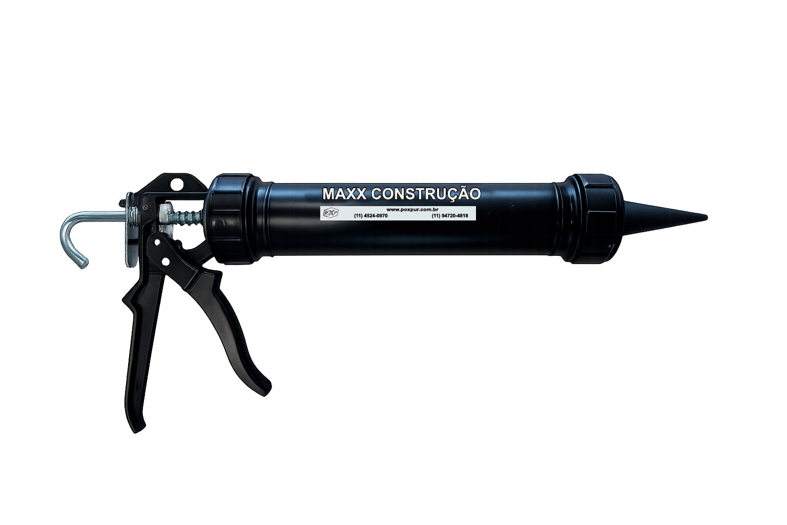 Pistola Aplicadora de Cartucho e Sachê - 400g, 600g, 800g, 870g Preta